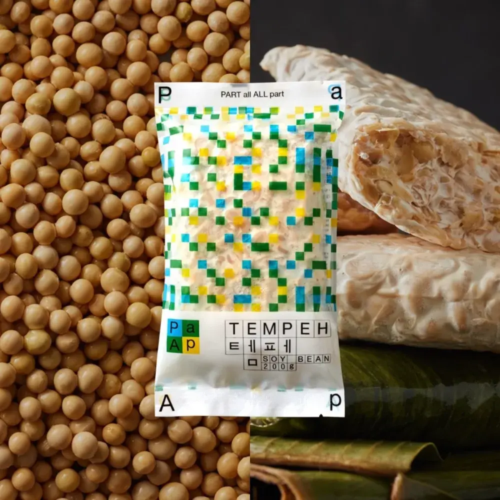 283 파아프 템페 식물성 단백질 국산콩 100%, 200g, 5개