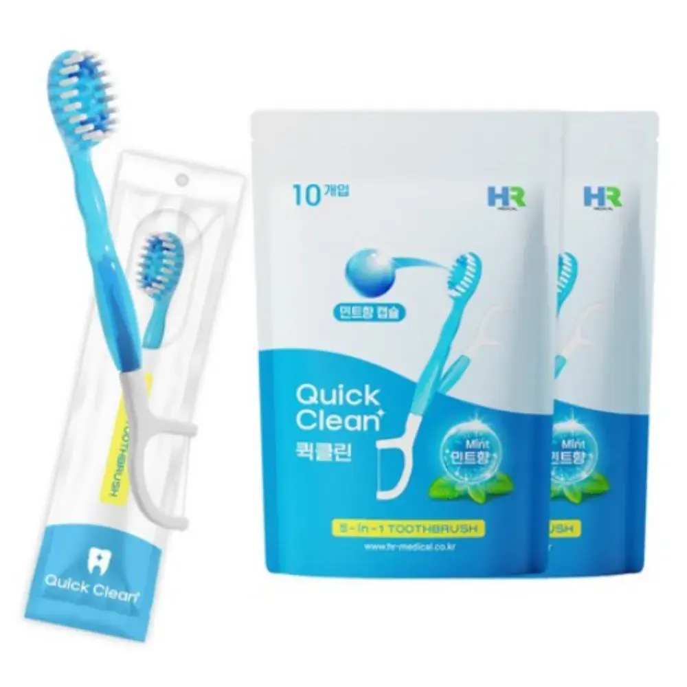 물 없이 사용하는 칫솔