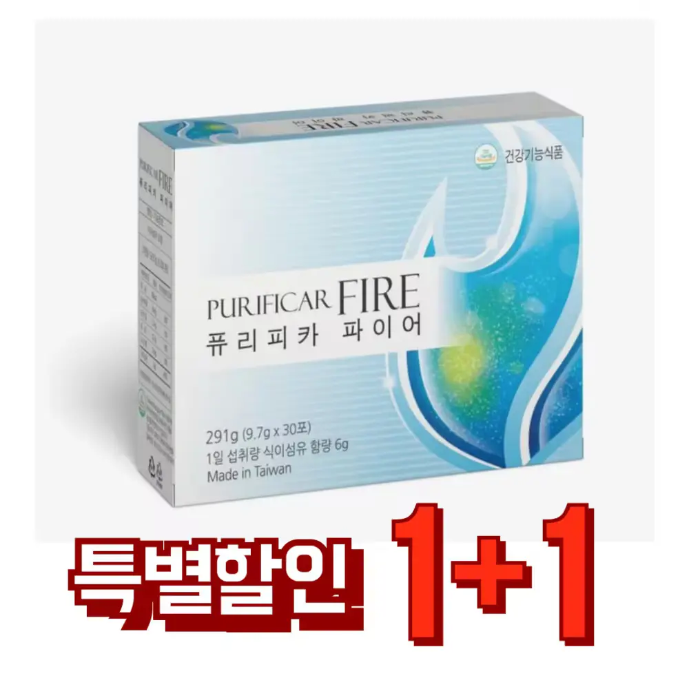 396 퓨리피카 파이어 1+1 식이섬유 유산균 1달분
