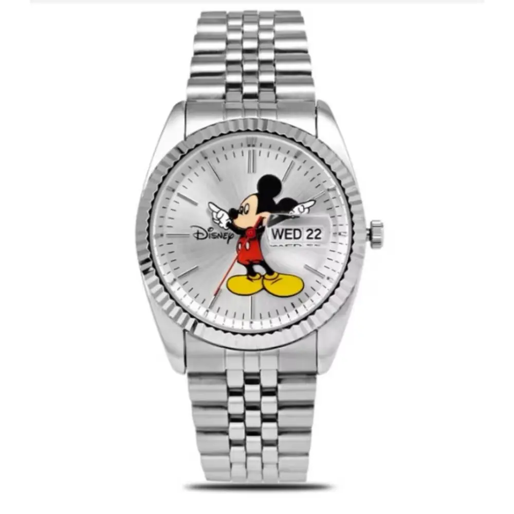 415 디즈니 미키마우스 캐릭터 타임리스 메탈밴드 손목시계