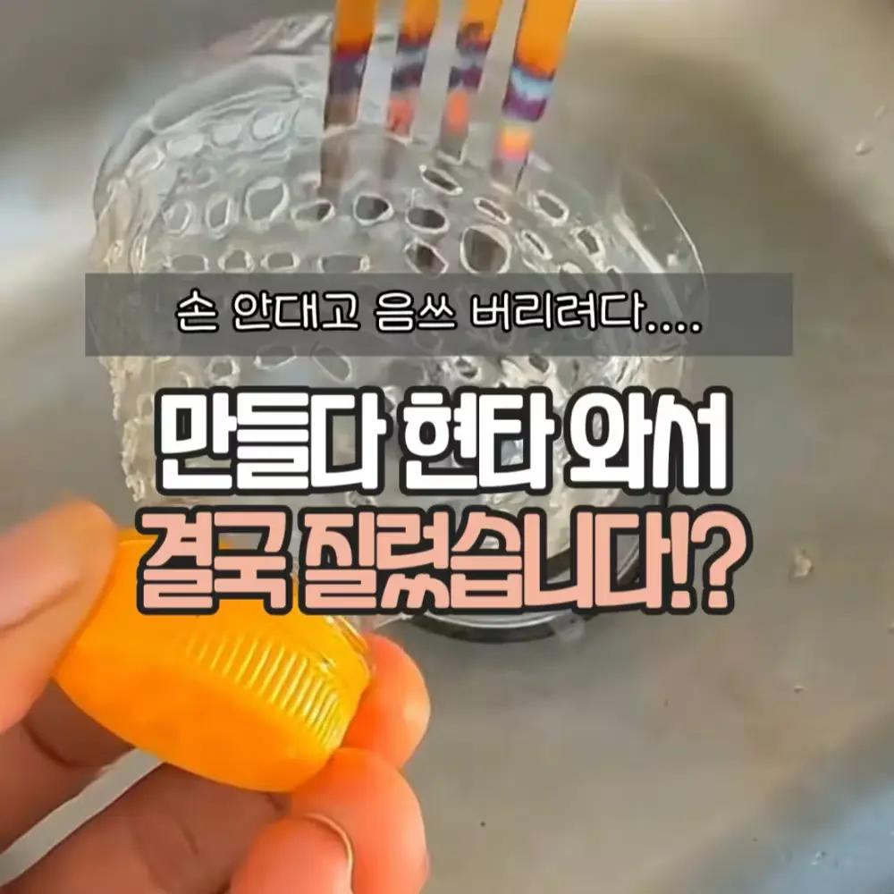 싱크대 음식물 거름망