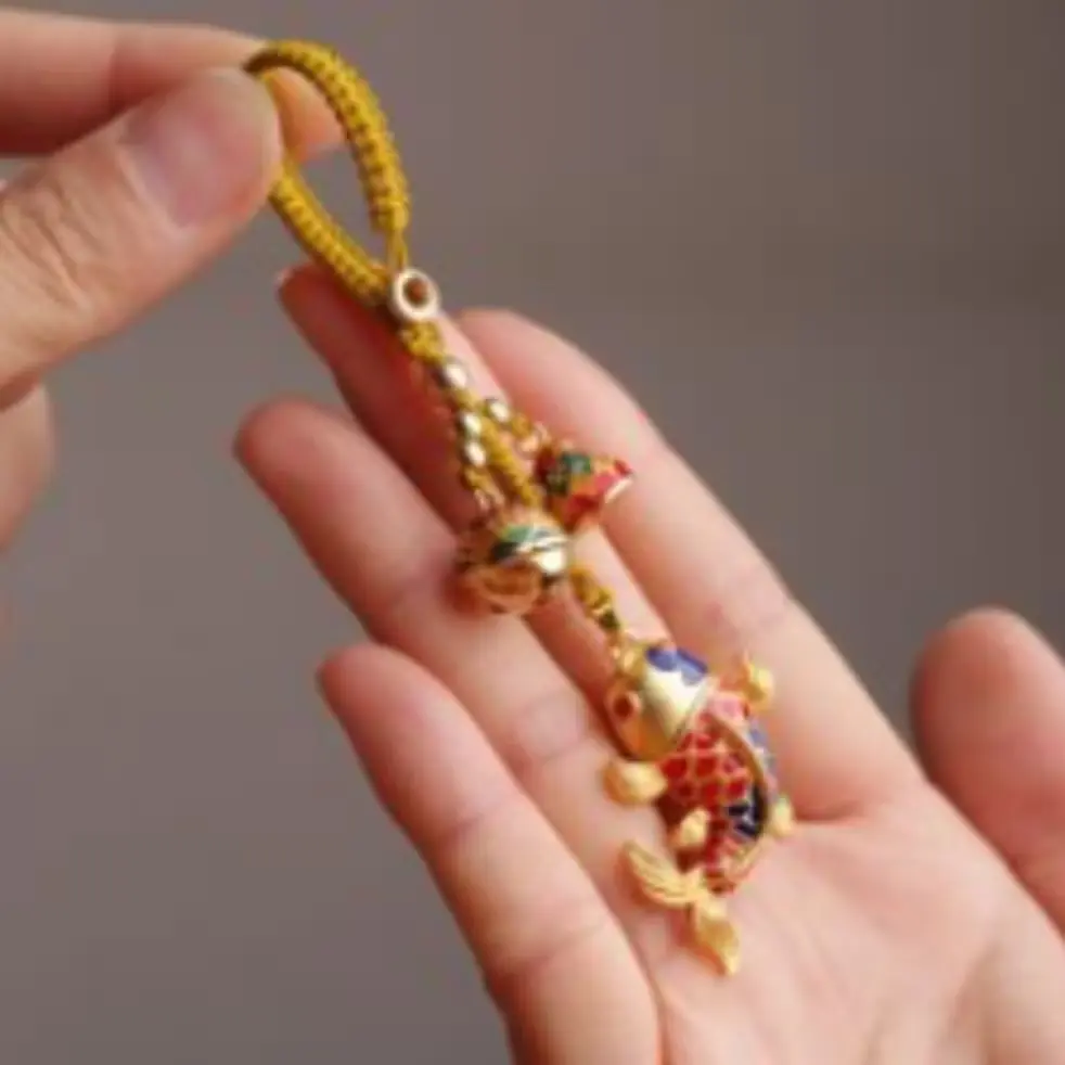 재물운 황금잉어 키링