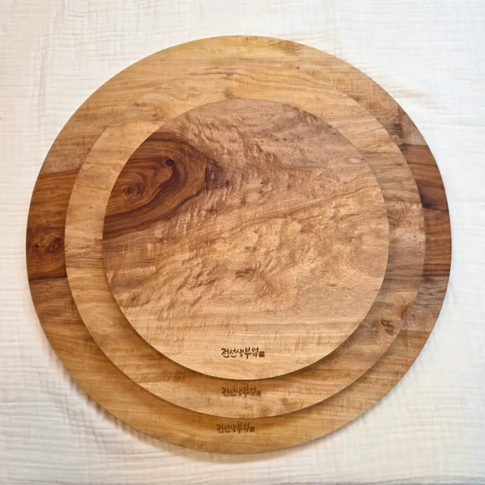 슈퍼 원형도마 단풍나무