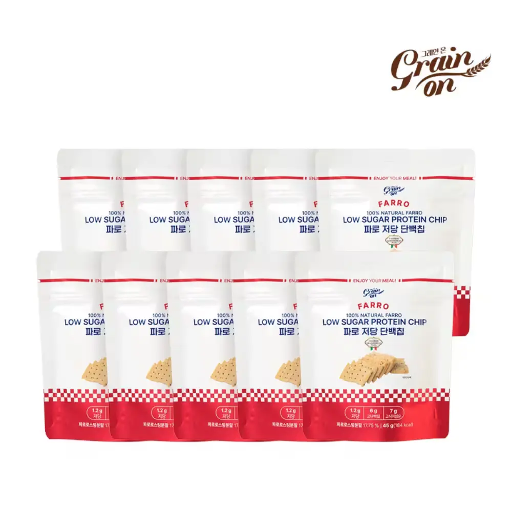 524 그레인온 파로 저당 단백칩, 45g, 10개