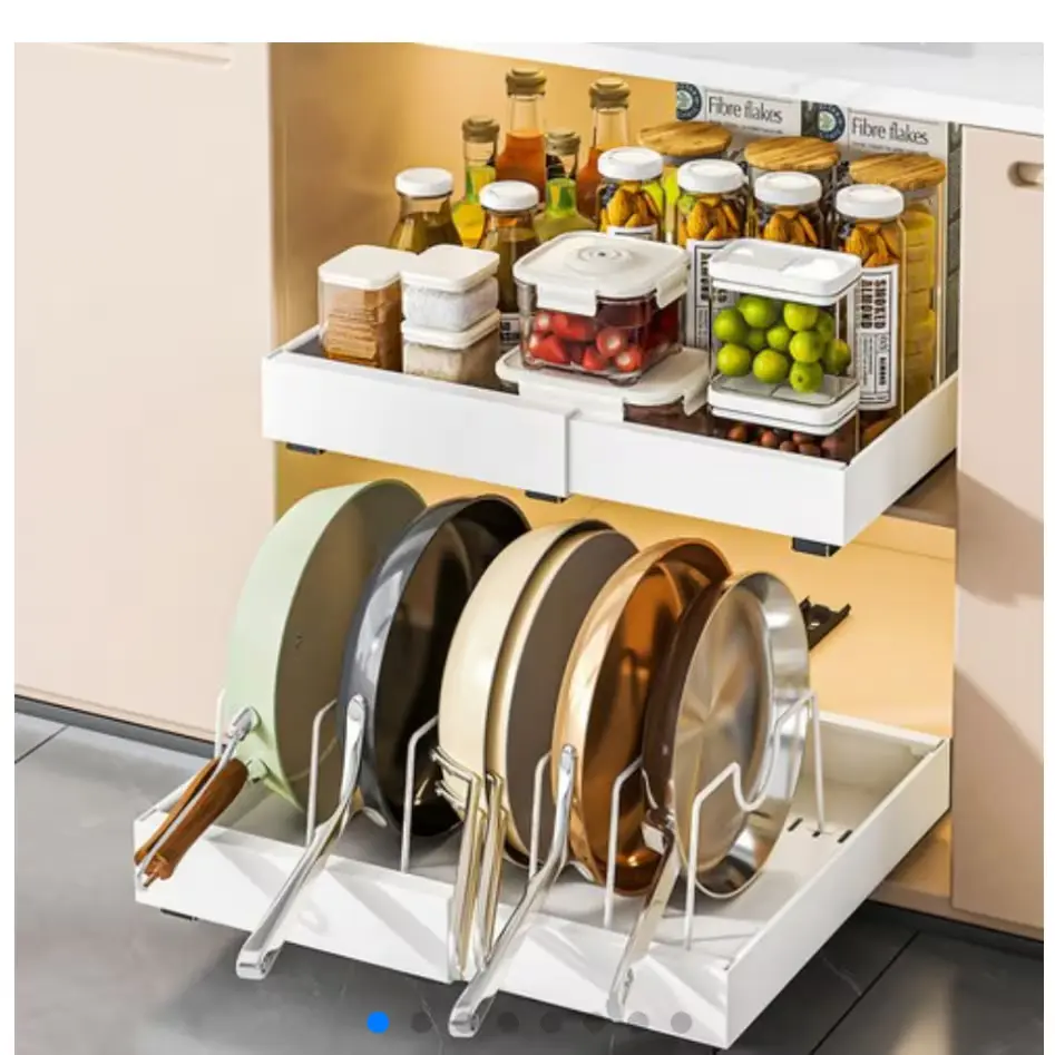 슬라이딩 후라이팬 정리대