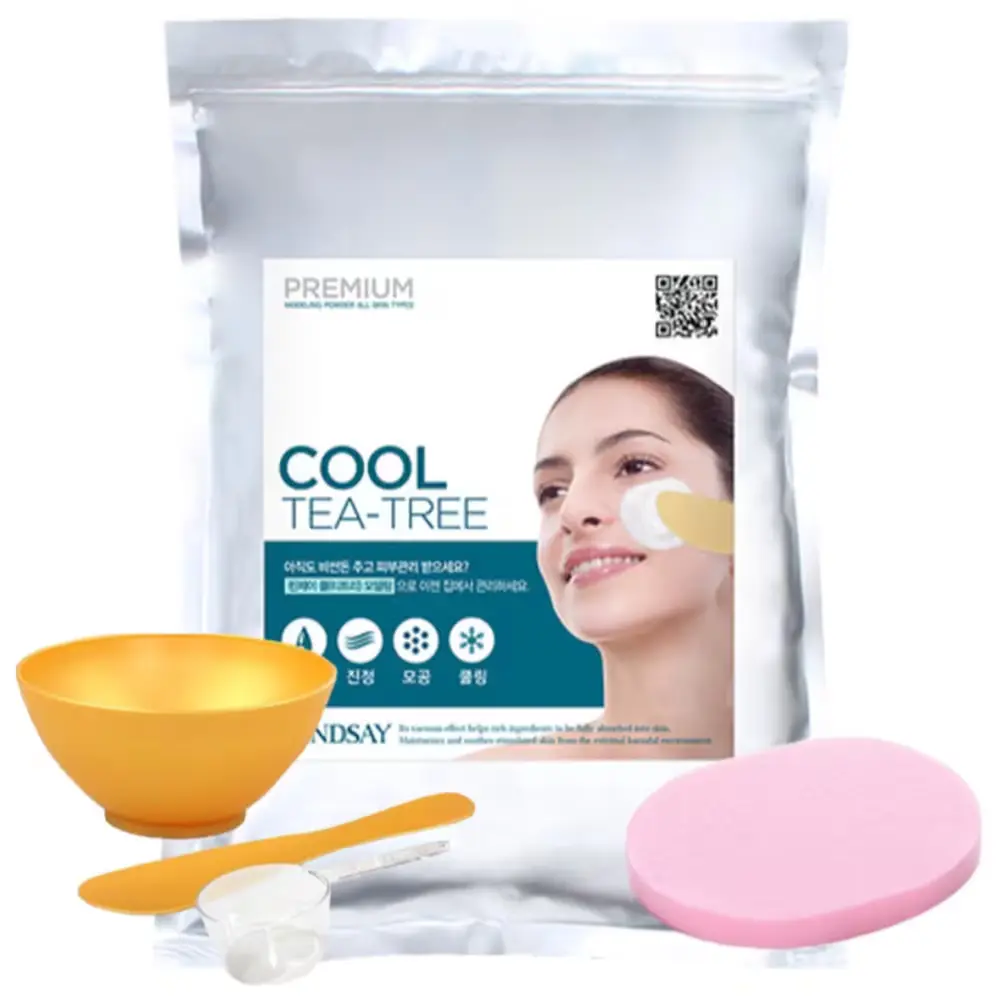 558 린제이 프리미엄 티트리 모델링팩1kg+팩도구+클렌징해면 5종세트