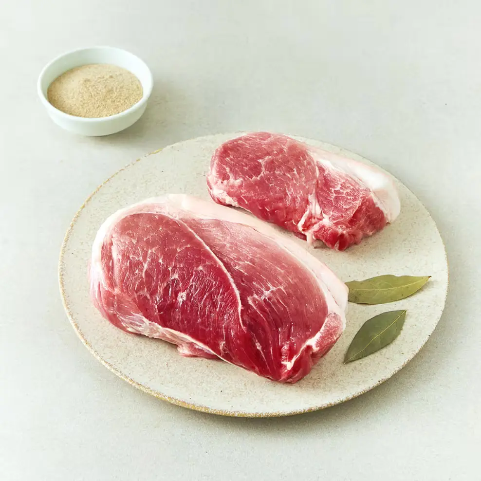 585 선진 포크한돈 미박 앞다리 수육용 1kg + 분말스프 2p 세트 (냉장), 1개