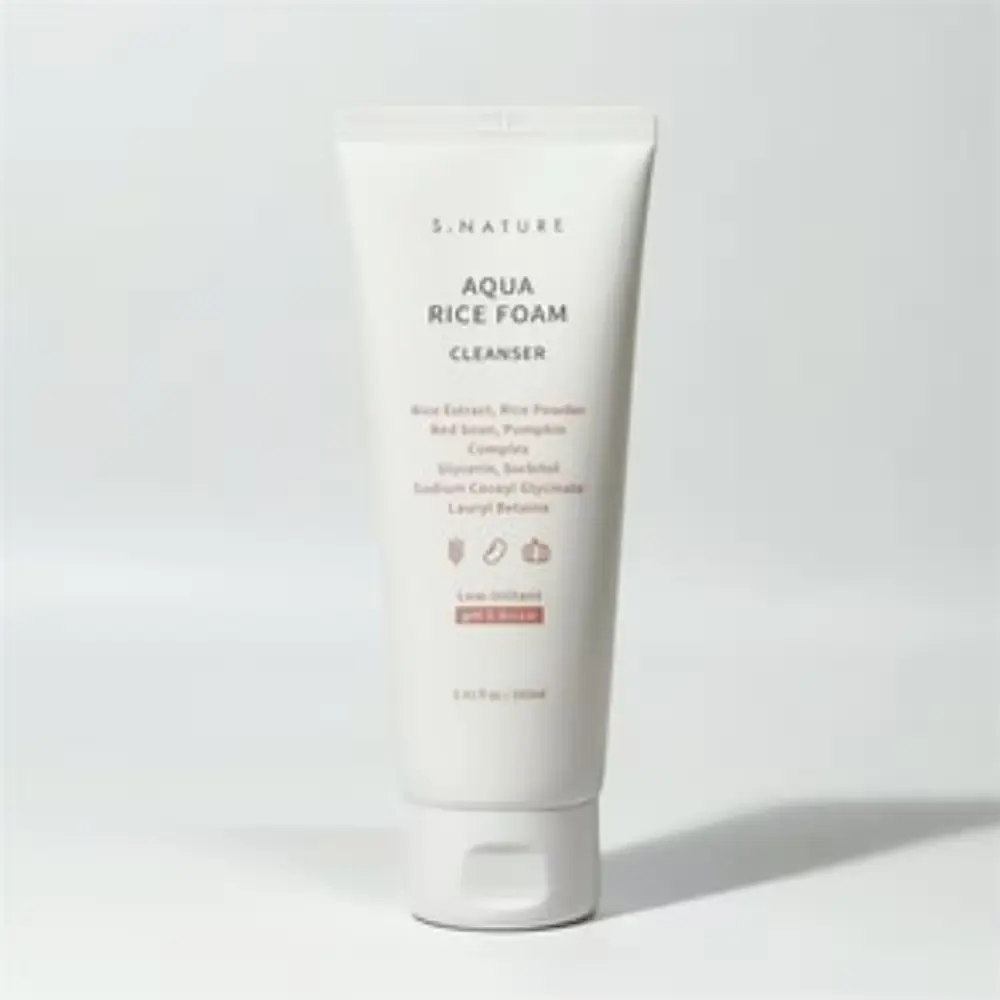 600 에스네이처 아쿠아 라이스 약산성 클렌징폼, 160ml, 1개