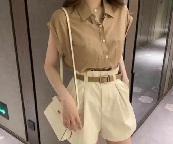 [003] 트래블 캐주얼 반팔 셔츠 숏팬츠