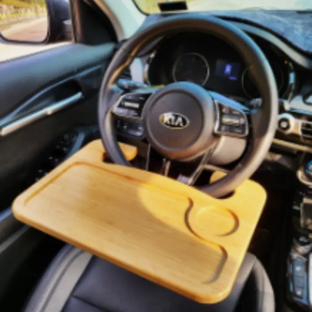 [10번] 차량용 우드 핸들 테이블(간단한 식사대,작업대로)