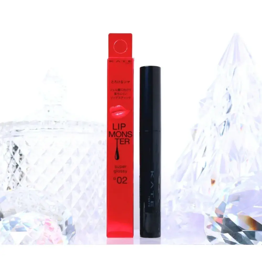 223 [정품][유명한 일본화장품] 츠키 립스틱 매끈하게 녹아드는 슈퍼 볼륨 연출! <케이트 립 몬스터 슈퍼 글로시>, 힙한 뮤티드 브라운