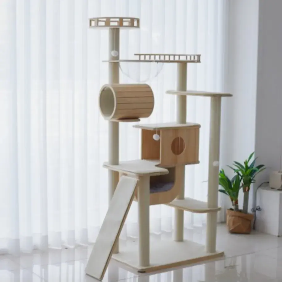 가르르 고양이 원목 캣폴 갤럭시캣타워