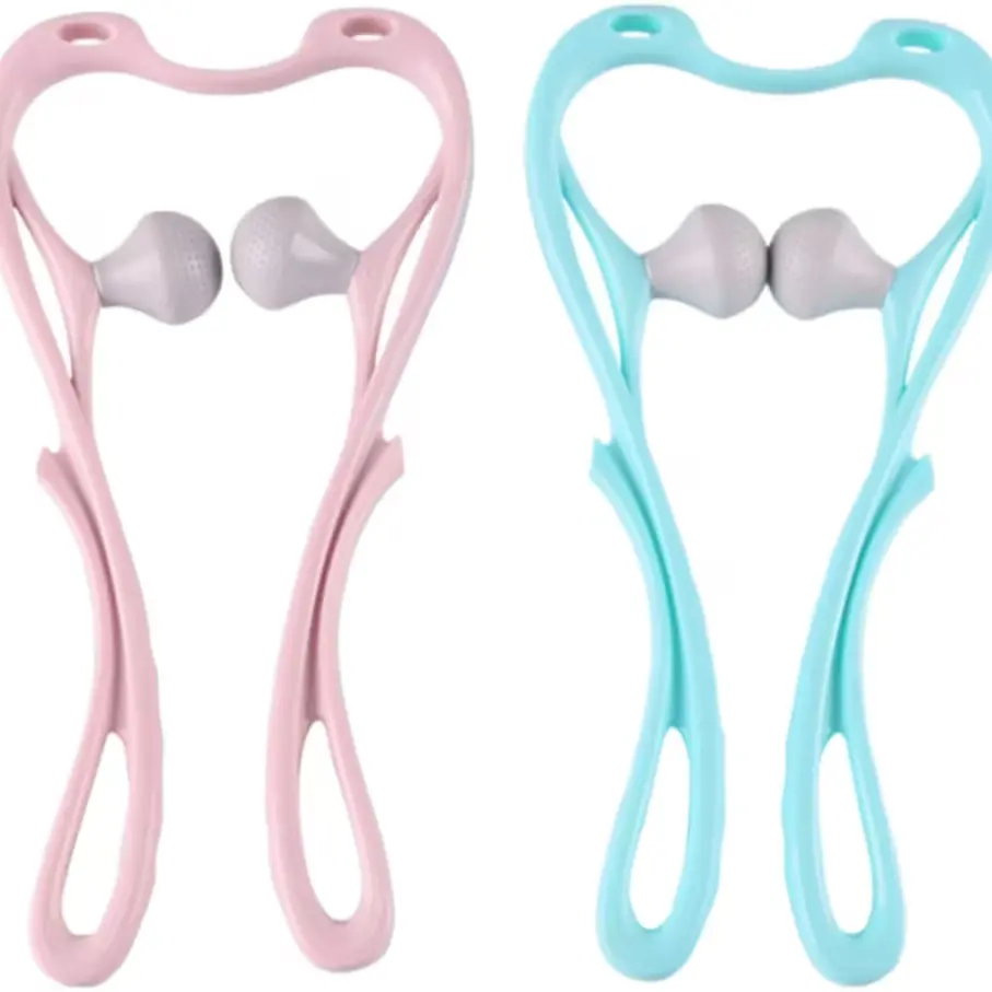 609 소프트볼 골프공 목 어깨 마사지기, 싱글(2볼), 블루, 1개