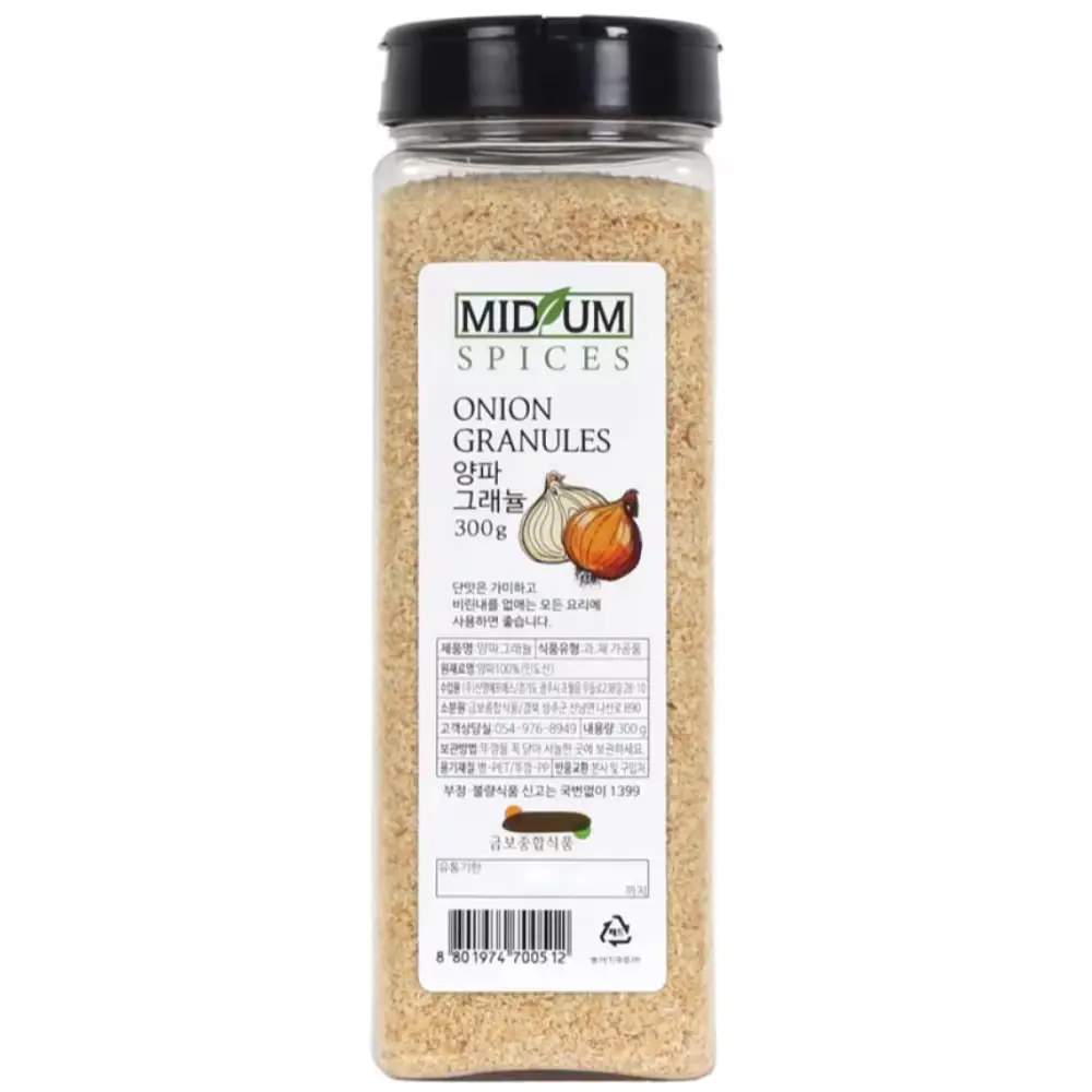 620 미드움애 양파분말 (입자) 300g 양파가루(굵은) 양파그래뉼, 300g, 1개