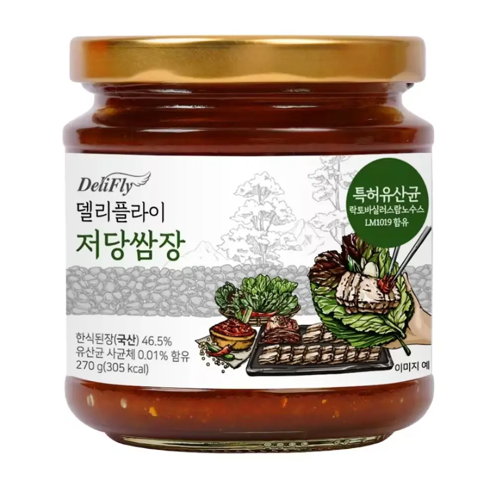 630 델리플라이 국산 메주로 만든 저염 저당 쌈장 특허 유산균 함유, 270g, 1개