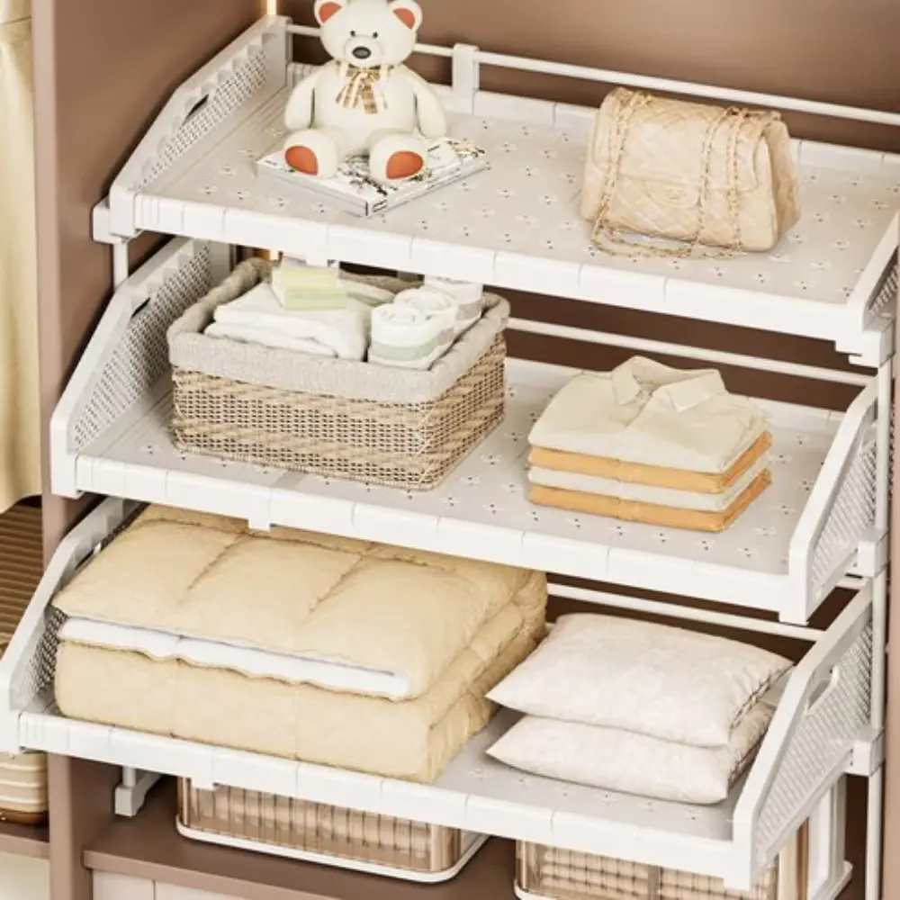 213번. 확장형 슬라이딩 옷장 선반