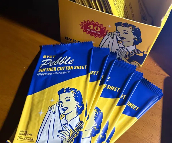 바이에르 페블 소프너 코튼 건조기 섬유유연제 시트