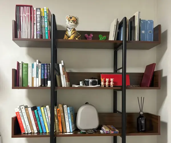 (서재 강추템) 5단 우드 책장