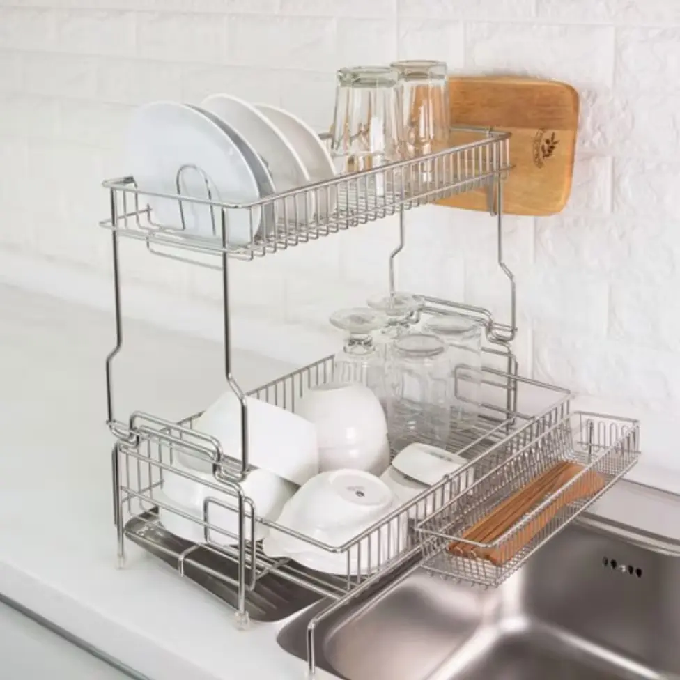 2배 늘어나는 식기건조대