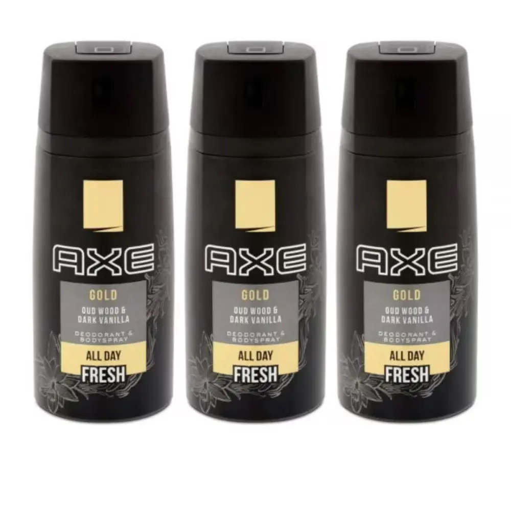 993 AXE 바디 스프레이 골드 우드 & 프레쉬 바닐라 3팩