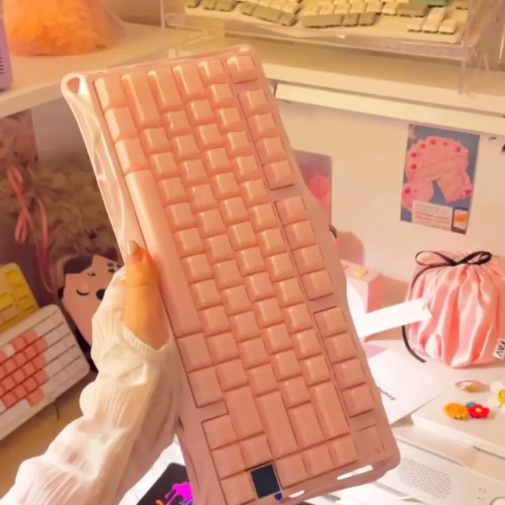 키감 타건음 최고👍🏻 핑크 키보드