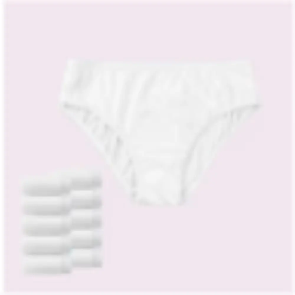 프리미엄 여성용 순면 일회용 화이트 팬티 10p