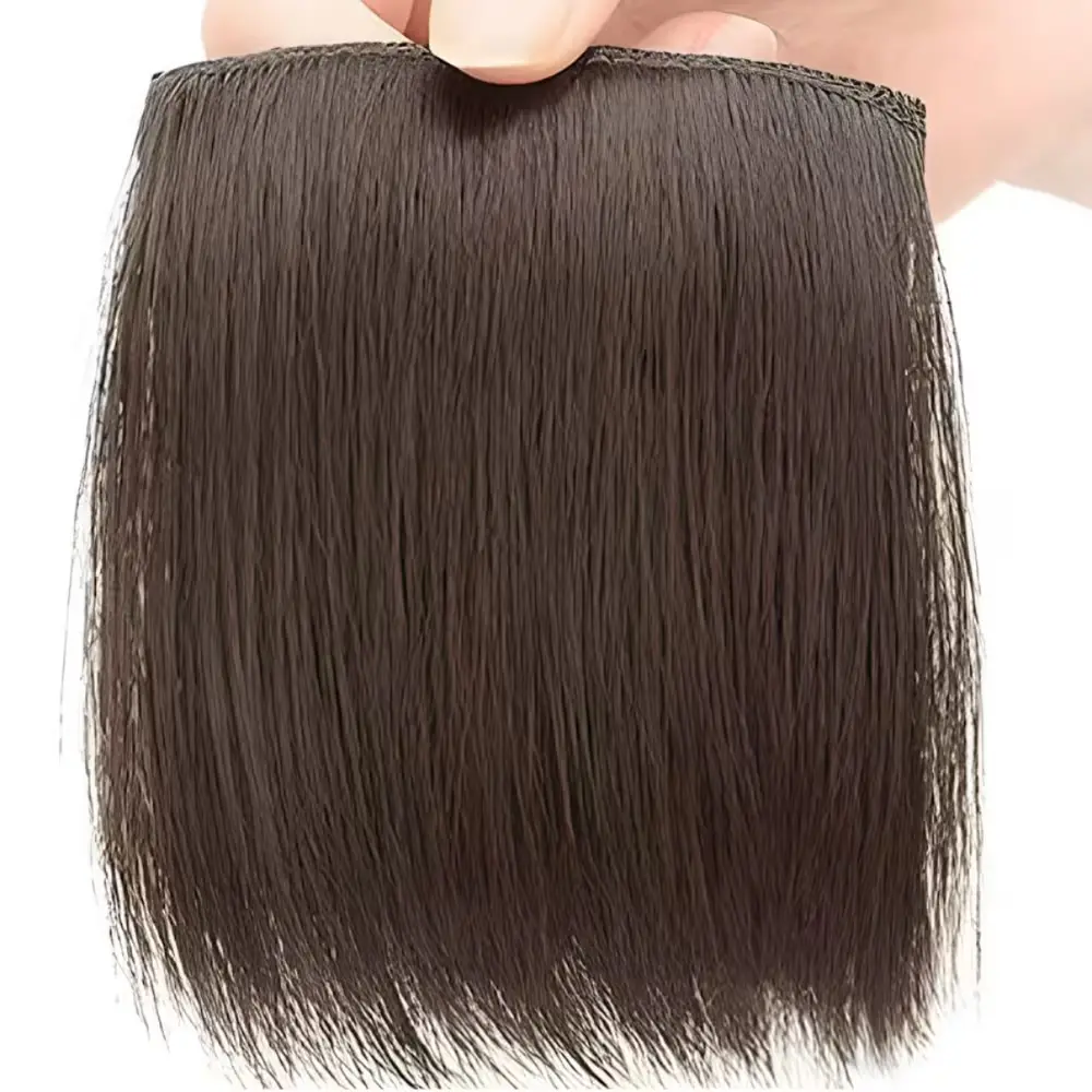 713 모리나 옆머리 볼륨 가발 헤어피스, 내추럴블랙, 2개