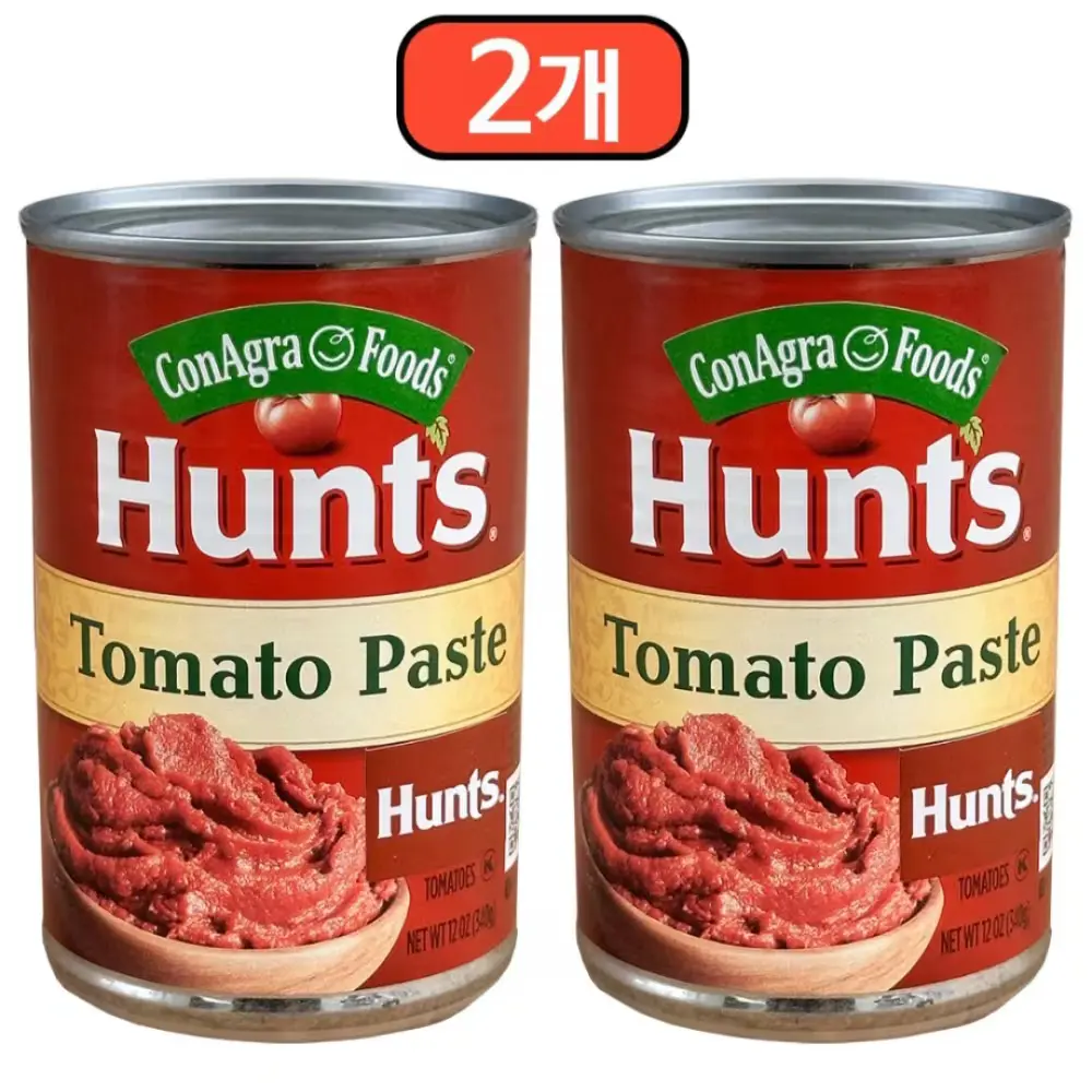 726 헌트 페이스트/홀 소스 토마토, 340g, 2개