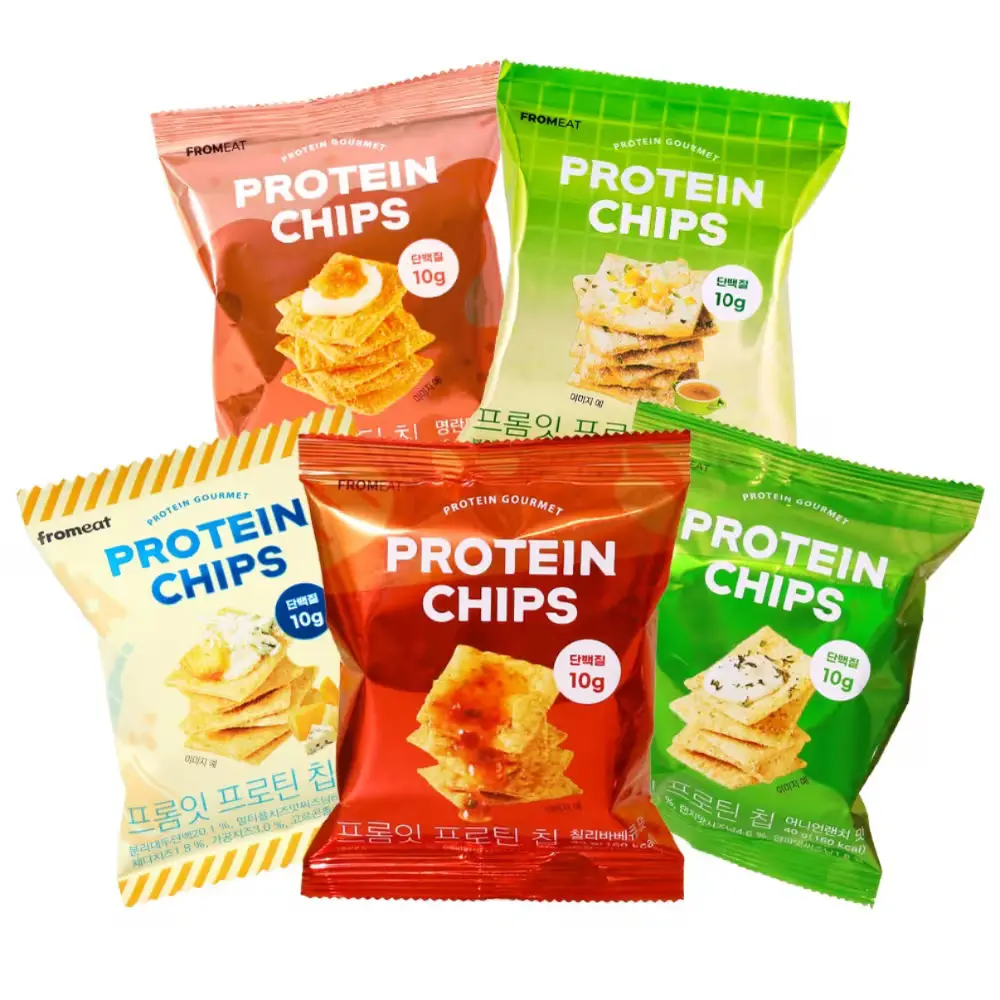 738 프롬잇 프로틴칩 5종 버라이어티팩, 40g, 혼합맛, 5개