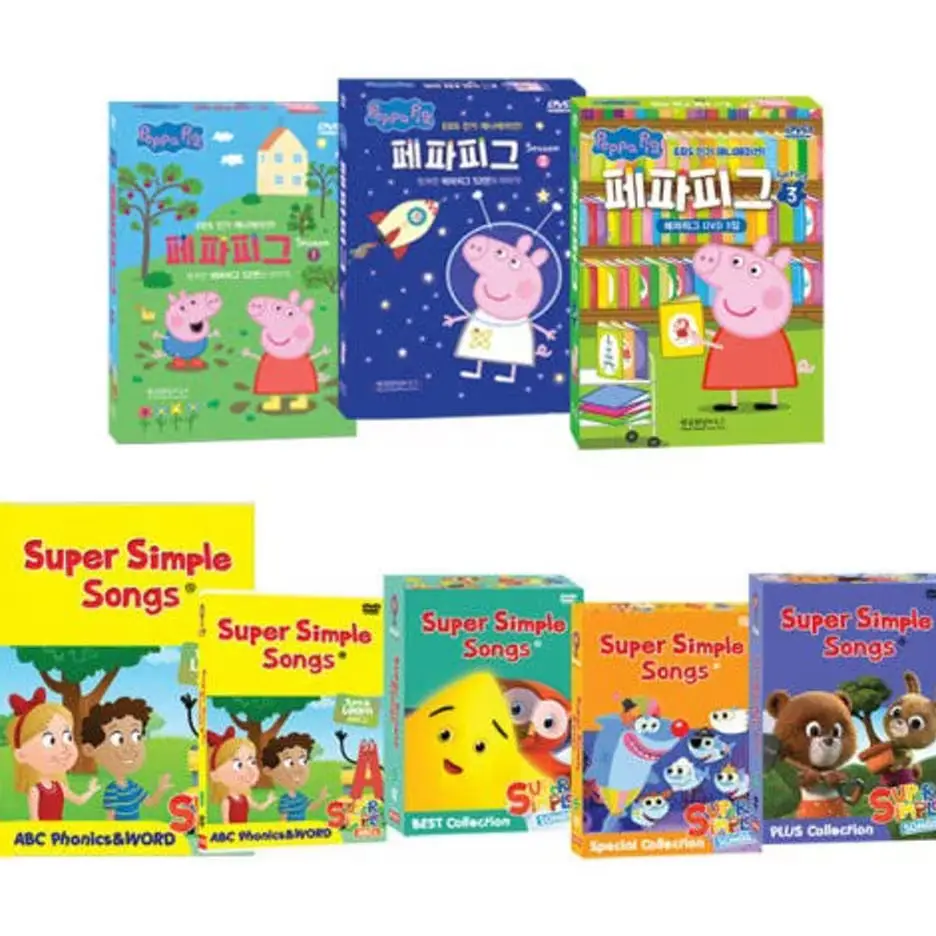 사파 디비디 SDV100 SDV 700 2종 / 슈심송 + 페파피그