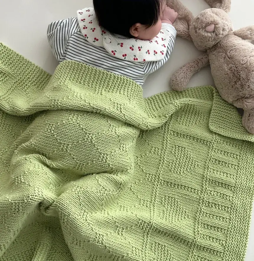 대바늘뜨기👼🏻 퍼프 하트블랭킷 diy