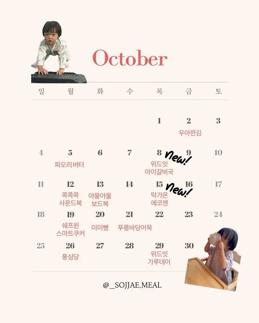 10월 공구 일정
