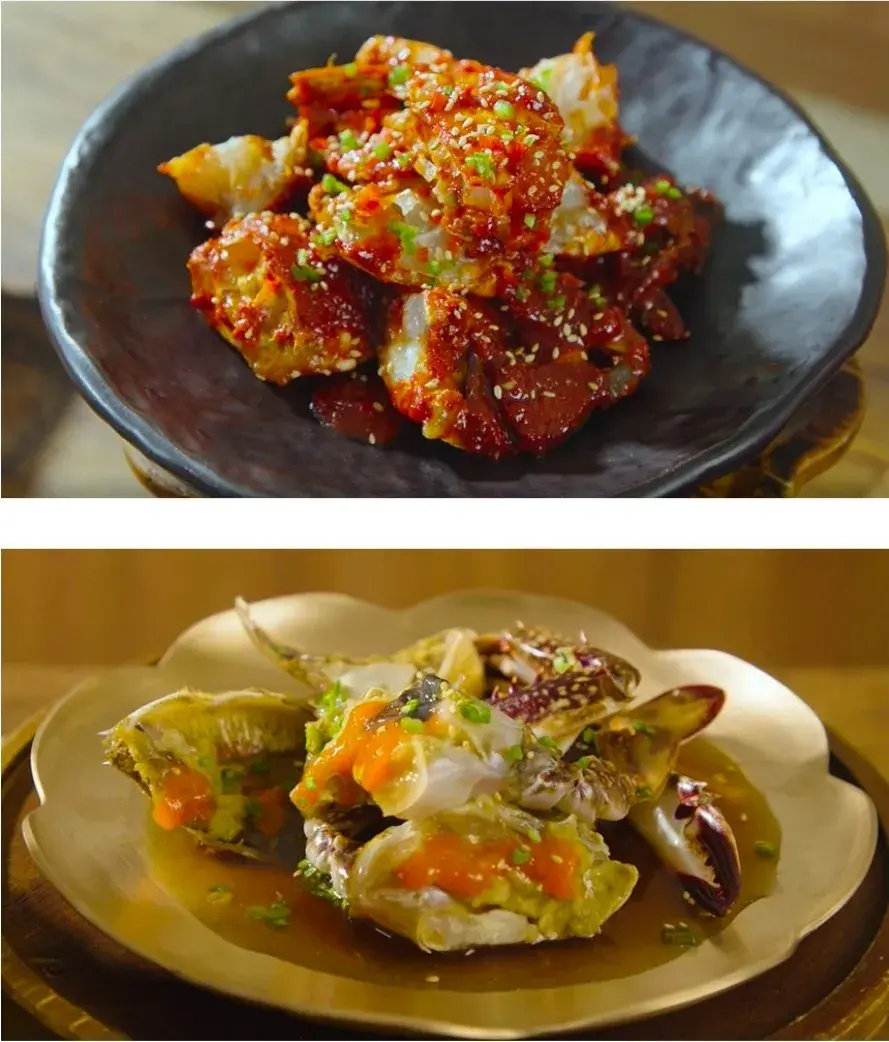 매콤달콤 특제소스로 버무린 양념게장 간장게장