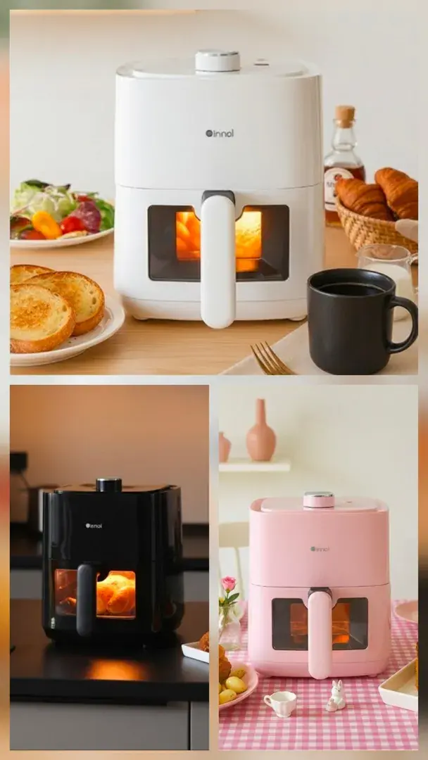 이놀 투명창 심플 1인용 2L 에어프라이어♡♡