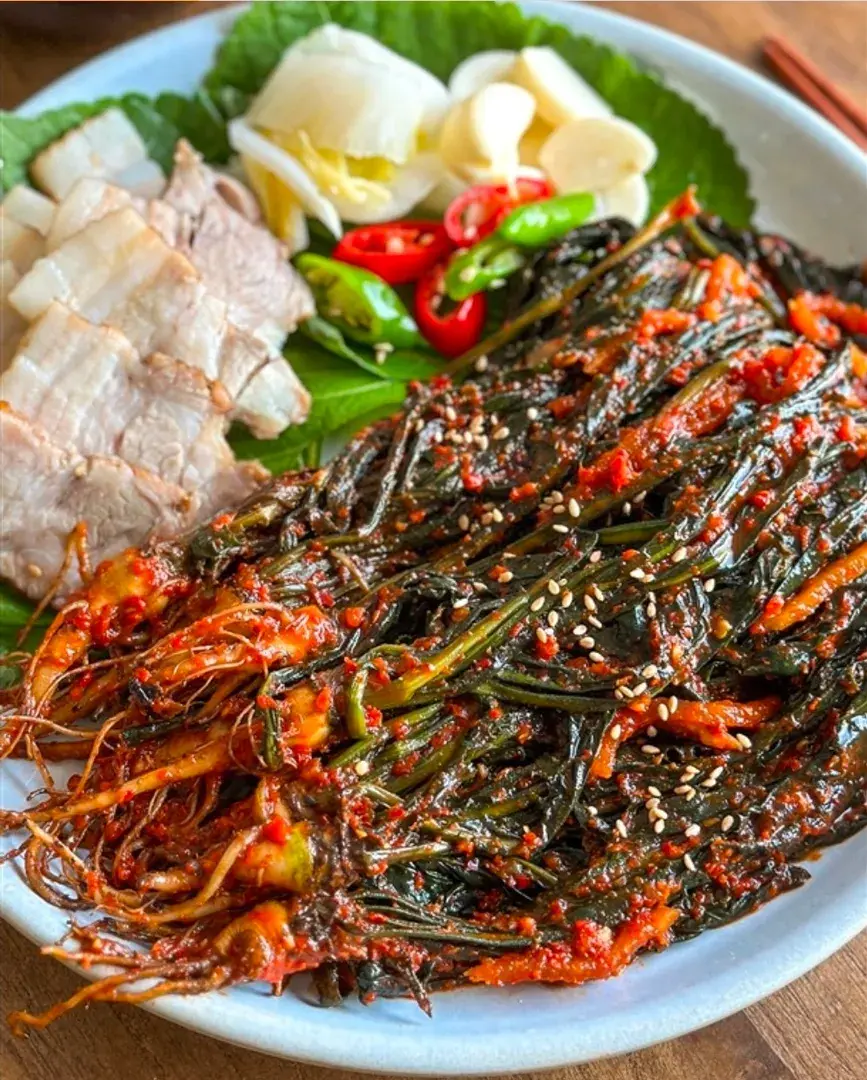 여러분 꼬들빼기김치 최고입니다 완전 맛있어요👇
