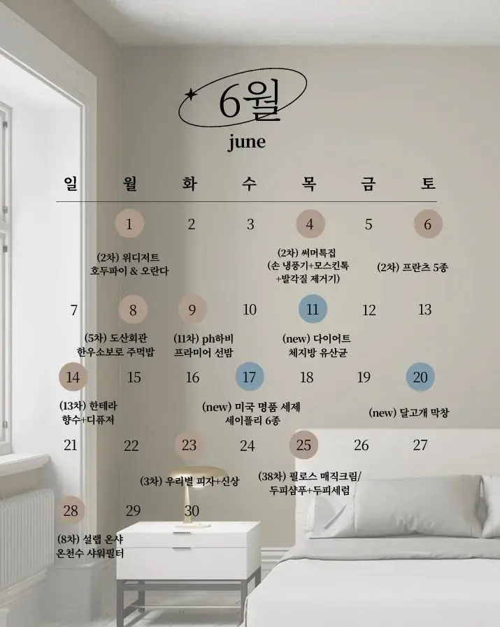 ★6월 요니픽스 & 요니팜스 & 요쇼텐 공구 스케쥴★