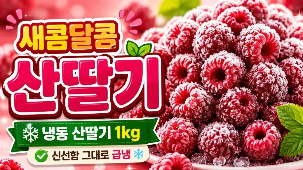 2026년 냉동 산딸기 제철 급냉 1kg
