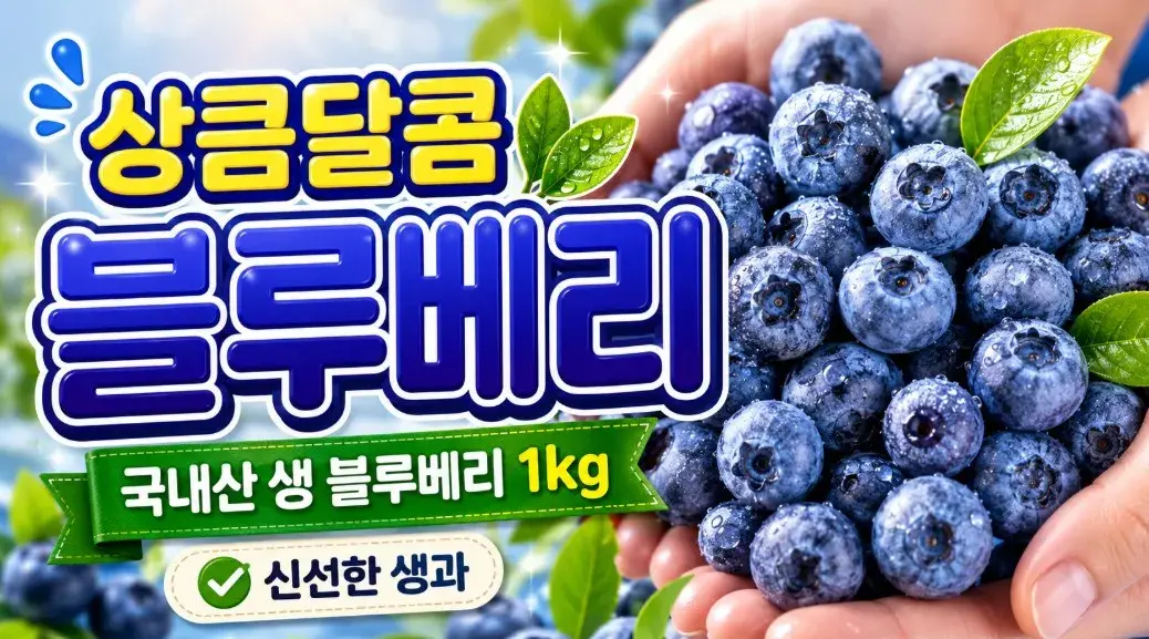 국내산 생 블루베리 생과 100g 1kg