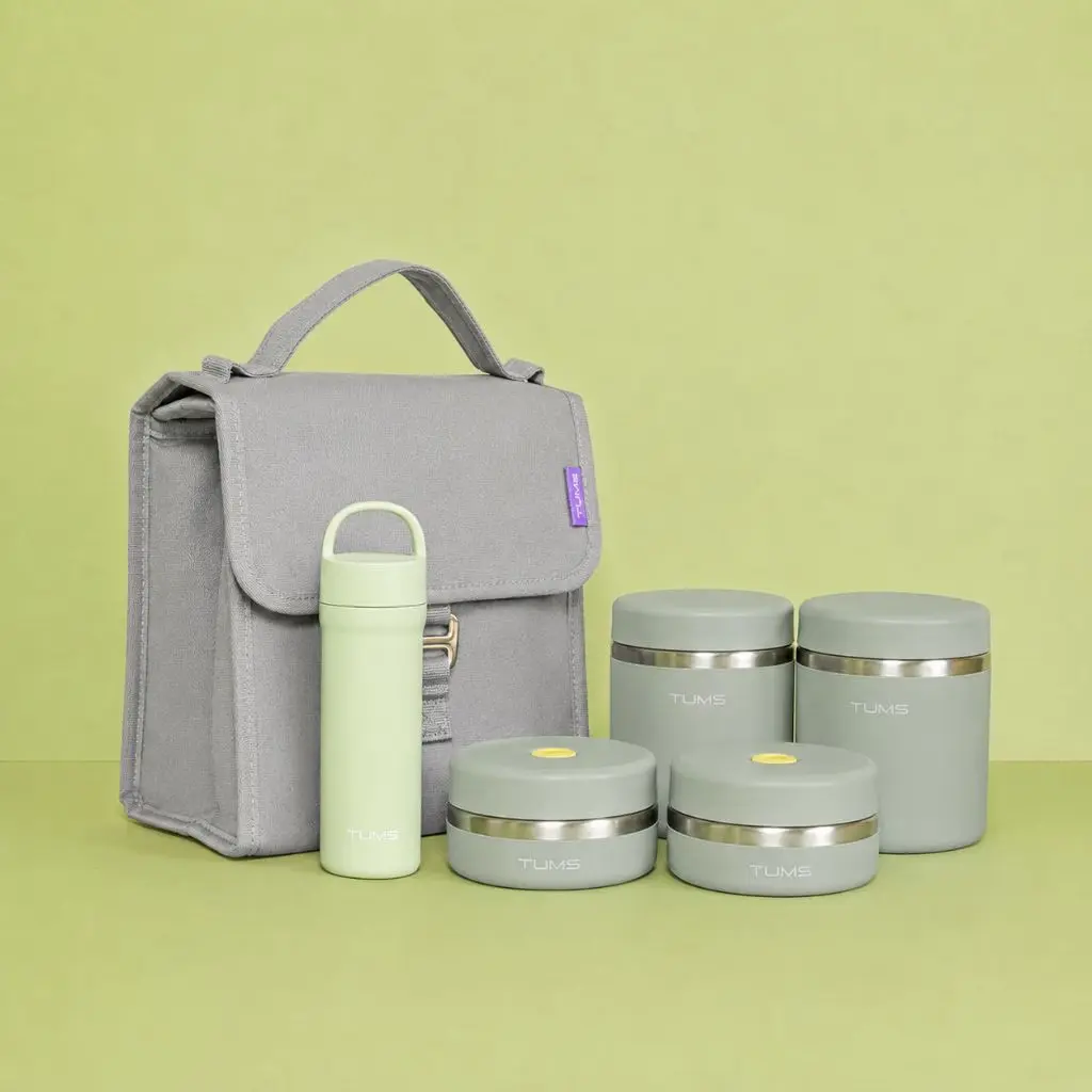 텀스 투고 보온도시락 4P + 미니 텀블러 150ml