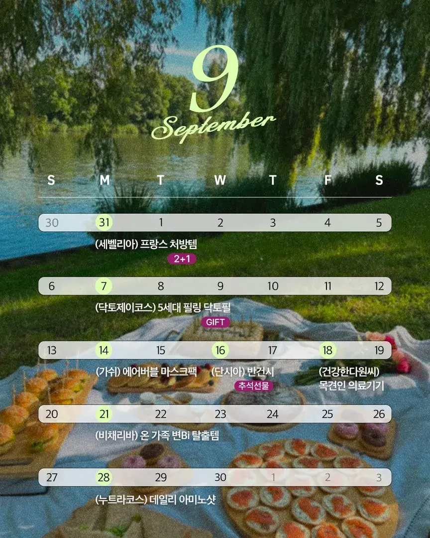 9월 핫딜 스케쥴 보러가기
